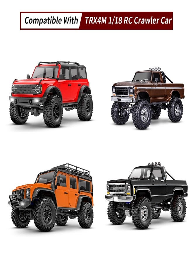 CrazyHobby Brass Steering Link for 1/18 TRX4M TRX4MT Bronco Defender Crawler Car Upgrade Parts (Black Gold) - Image 5